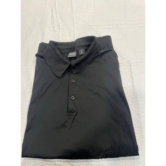 Hugo Boss black collar t shirt XXL men - Picture 2 of 8